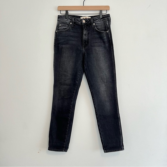 AMO Stix High-Rise Skinny Cropped Jeans 
Size 28 
Washed Black - Picture 5 of 9